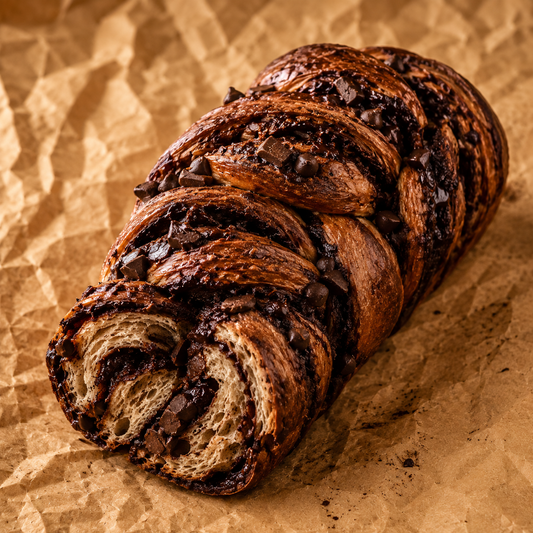 Chocolate Sourdough Braid