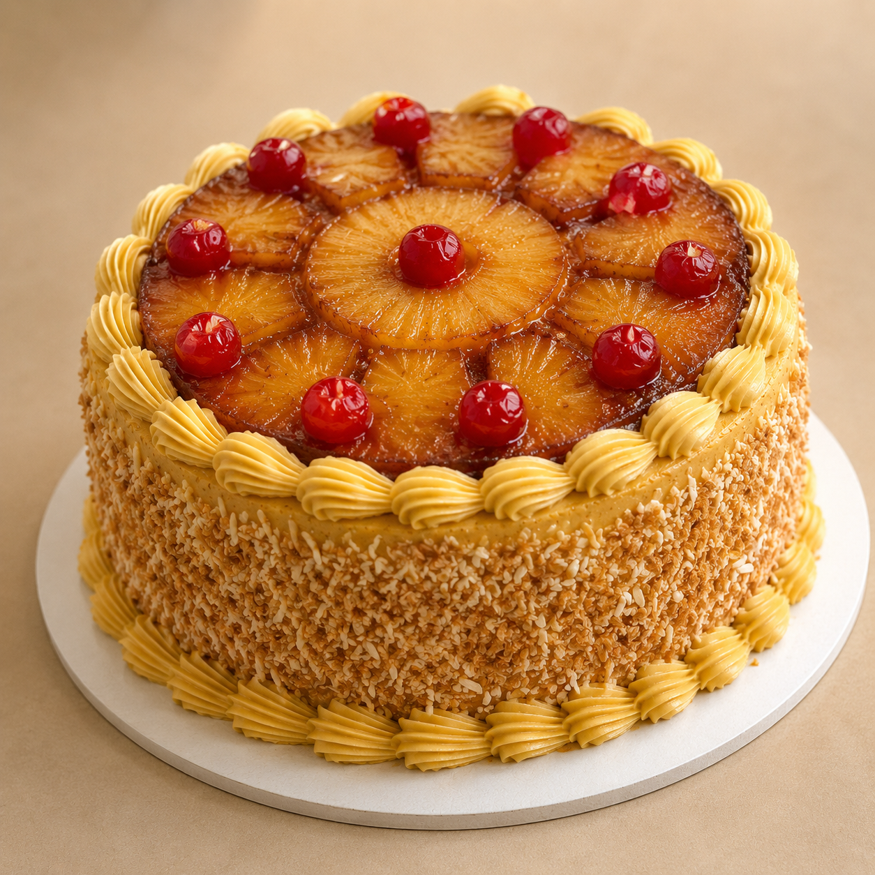 PINEAPPLE UPSIDE-DOWN CAKE