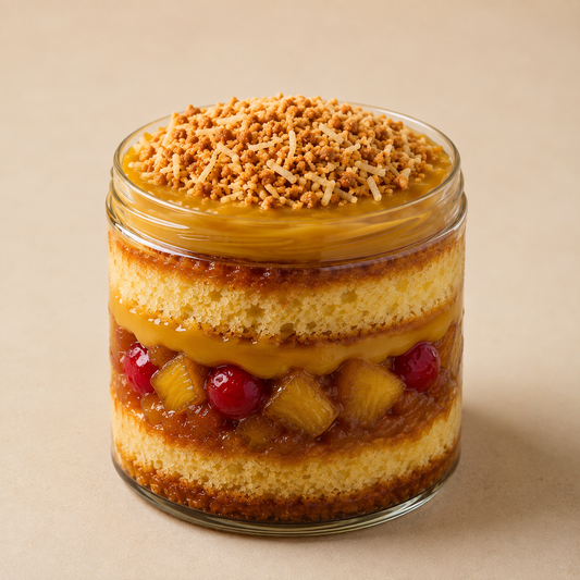 PINEAPPLE UPSIDE-DOWN CAKE JAR
