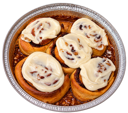 PUMPKIN CINNAMON ROLLS WITH TOASTED PECANS